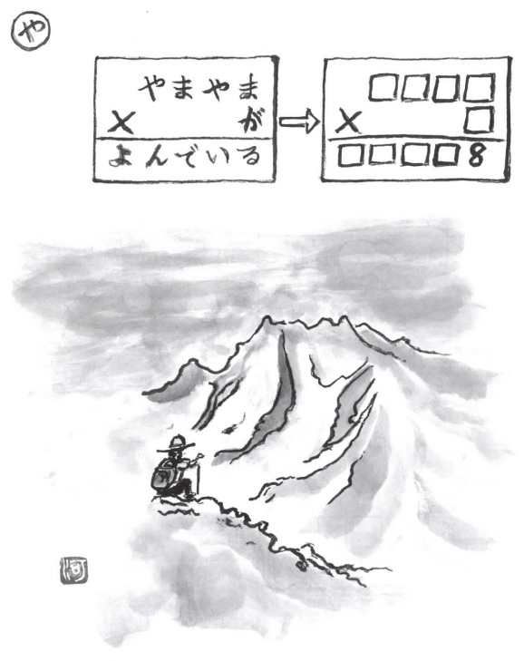 掛け算の覆面算－問題32”山々が呼んでいる”（作者：河野儀三）